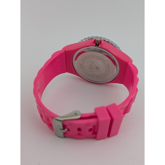 Iken Watch Women 42mm Case Crystal Bezel Pink Band- New Battery - Picture 6 of 8